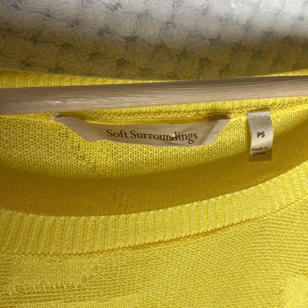 Soft Surroundings Lightweight Solid Yellow Color … - image 3